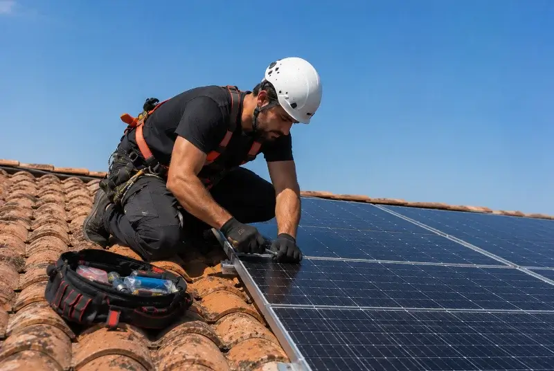 Maintenance et monitoring de panneaux solaires à Argeliers